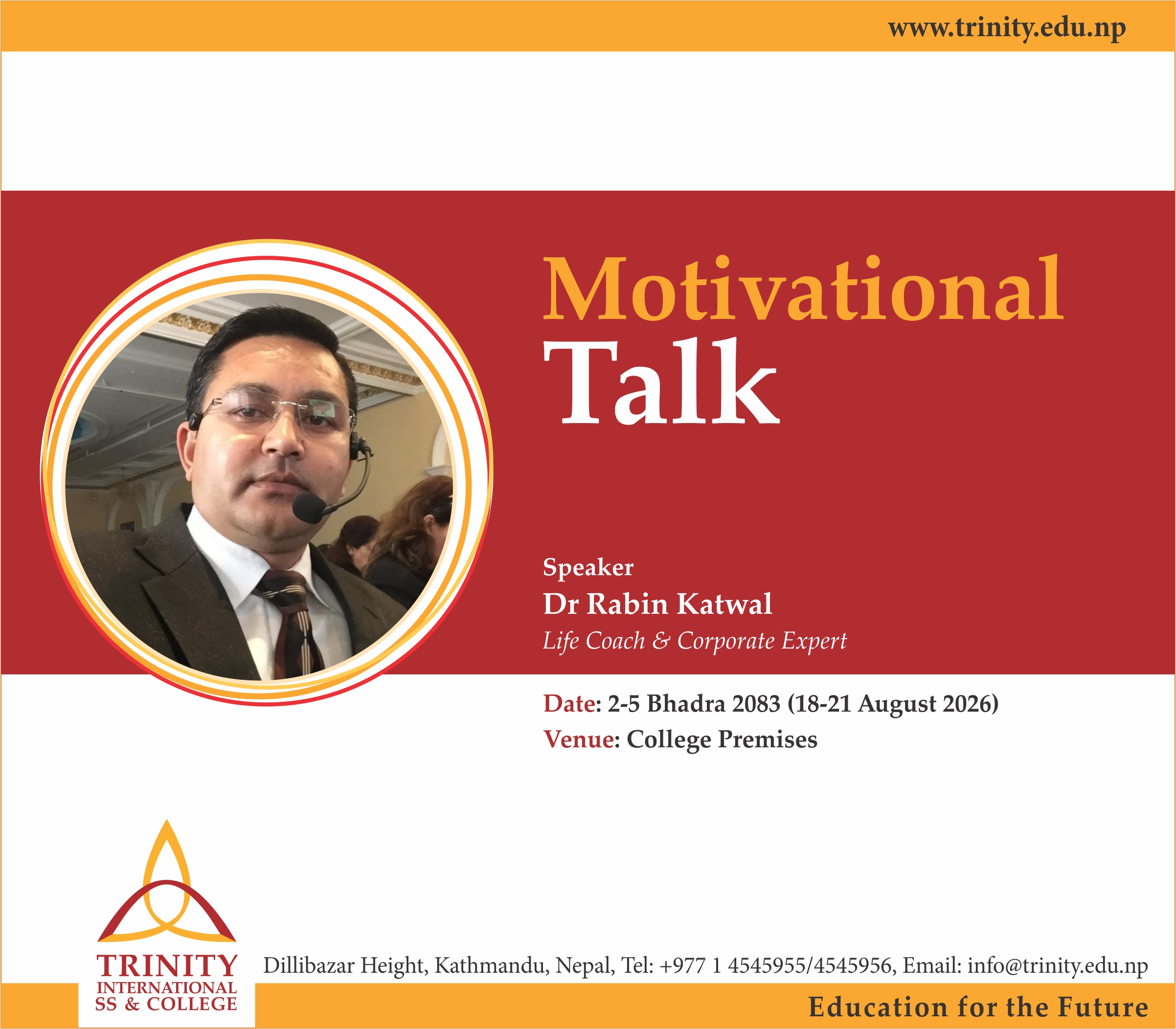 Motivational Talk - Rabin Katwal